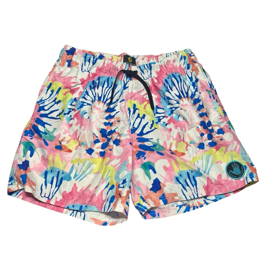 Body Glove‎ Swim Trunks Shorts Mens XL 36 Multicolor Tie Dye Mesh Lined